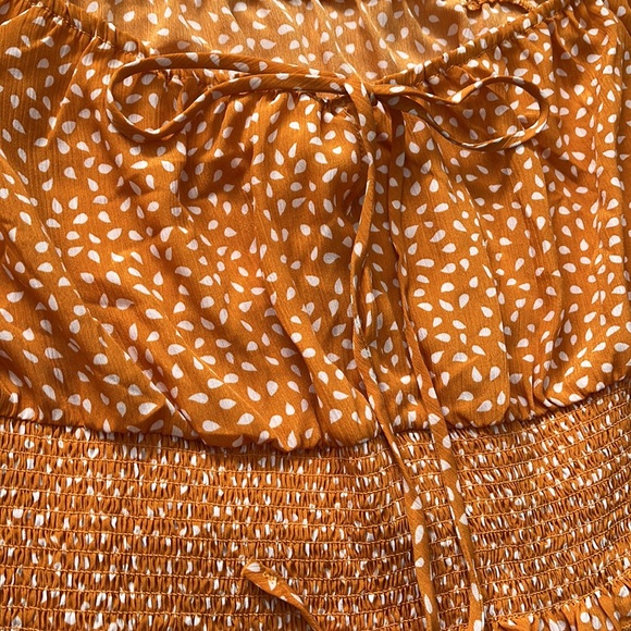 Orange Polka Dot Dress - Picture 2 of 2